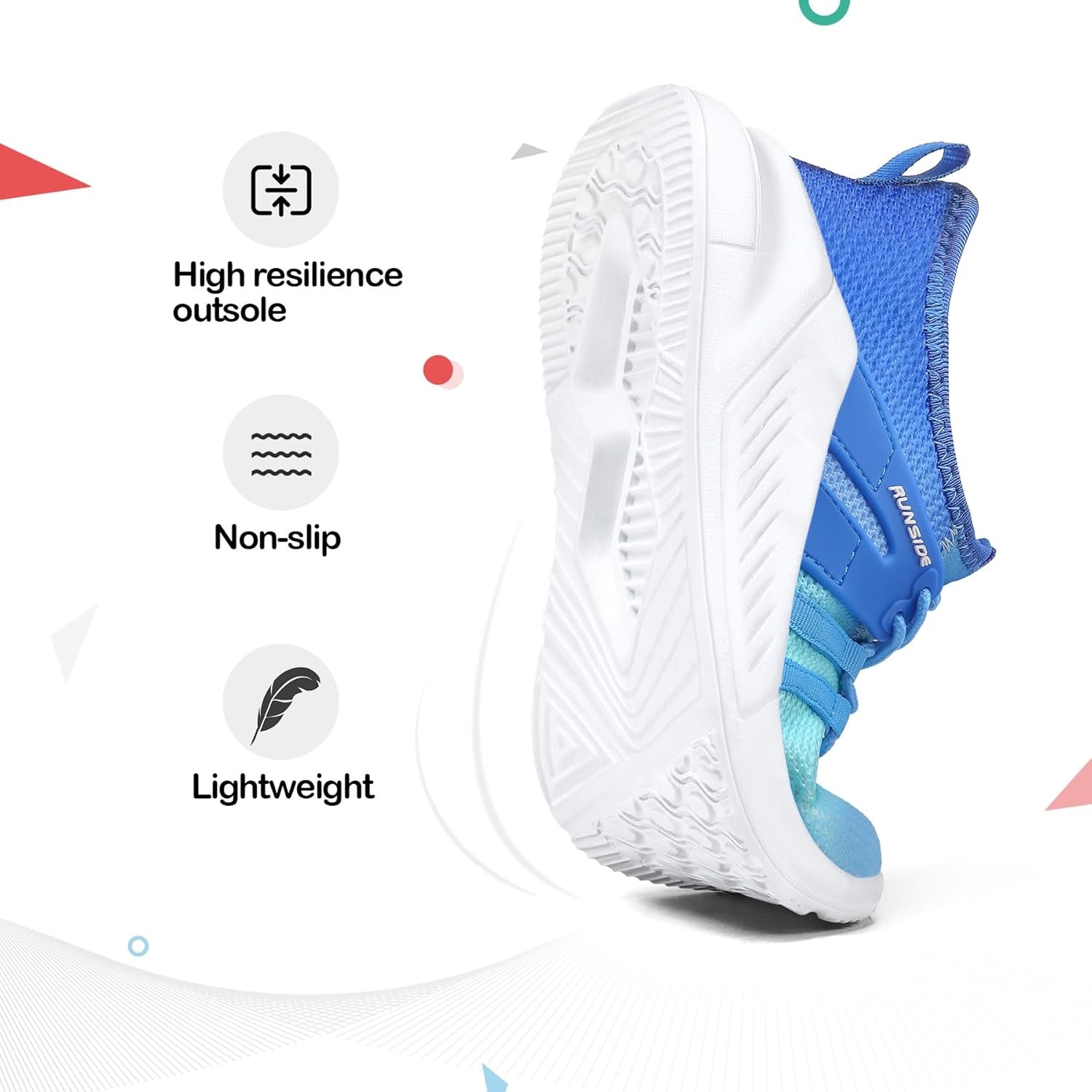 Lightweight Breathable Sneakers Lace-up Running Athletic Shoes